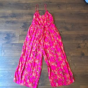 EUC Free People “Hot Tropics” Jumpsuit. Size 6